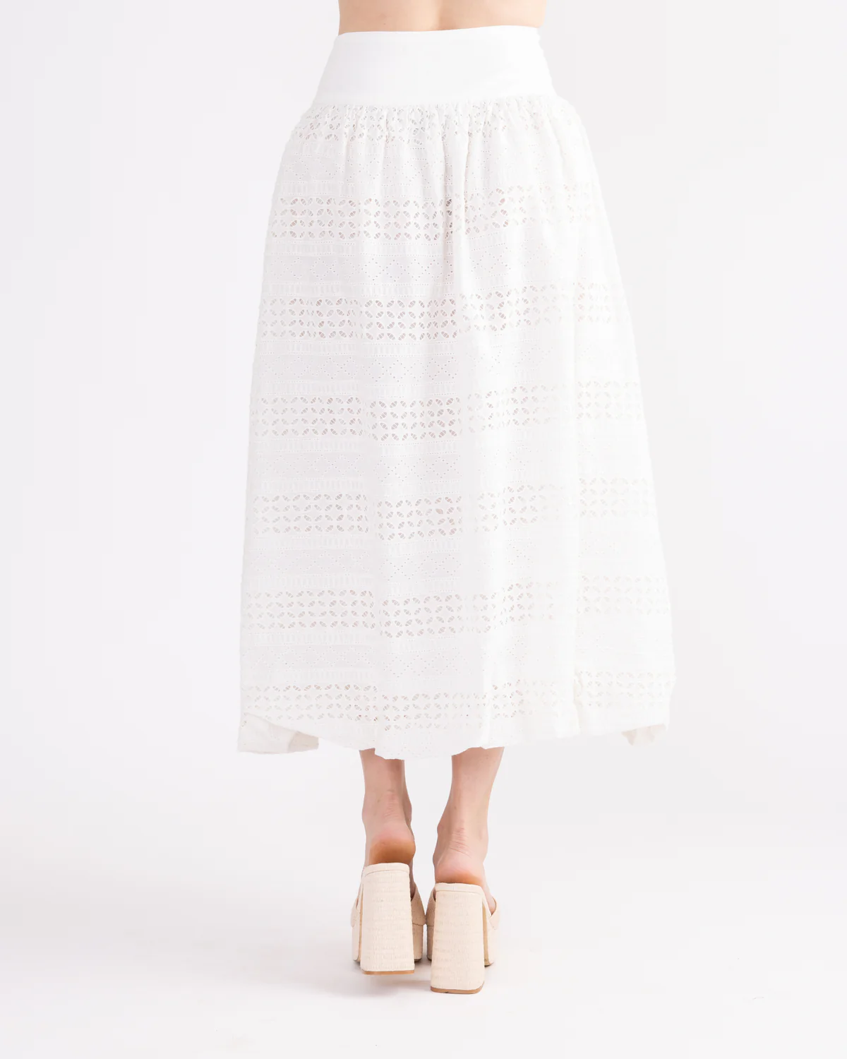 Elegant Cutout Top Skirt Two Piece Set