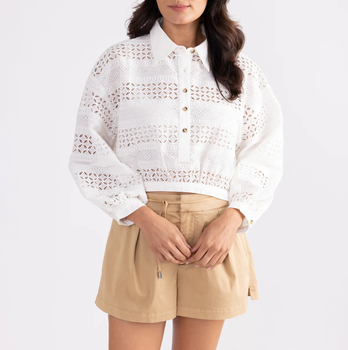 Elegant Cutout Top Skirt Two Piece Set