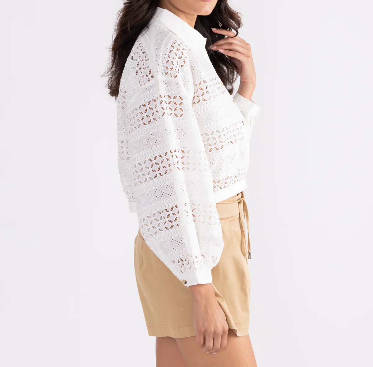 Elegant Cutout Top Skirt Two Piece Set