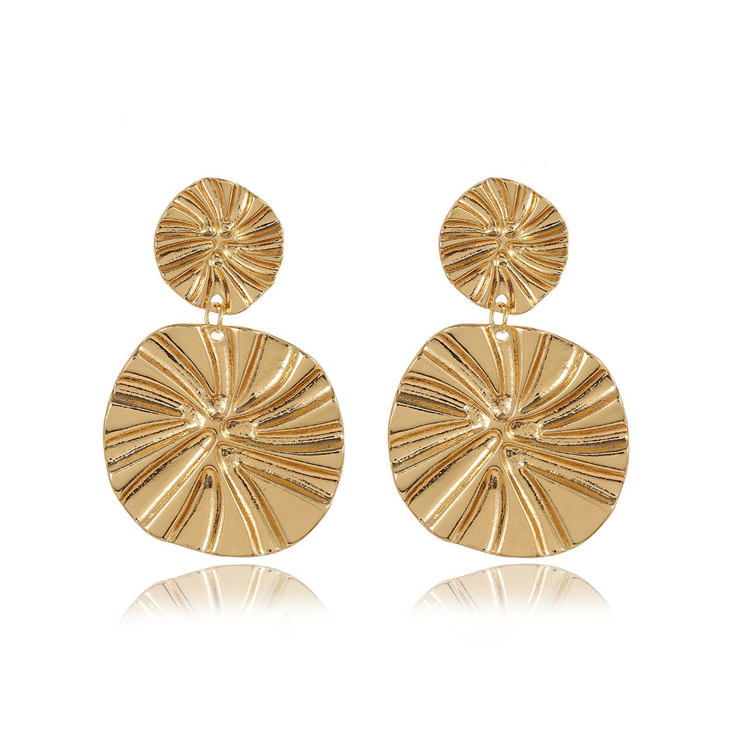 Vintage Fashion Pleated Earrings