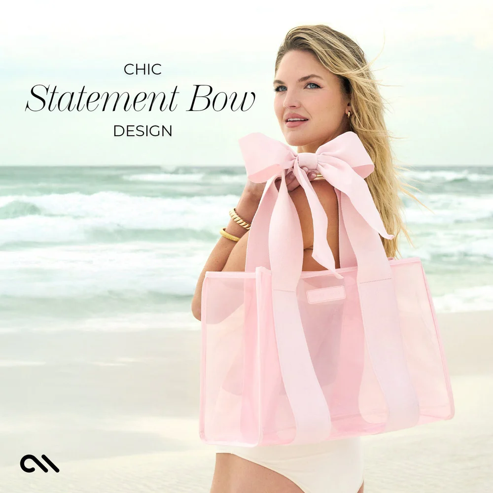 Large Capacity PVC Bow Tote Bag