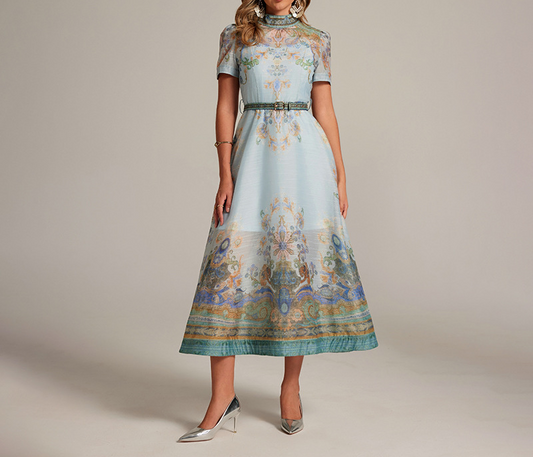 Elegant Printed Dress