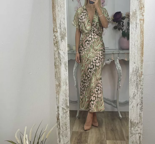 Green Printed Dress