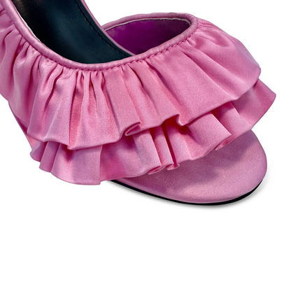 Lace Petal Fine Hollow Pointed Toe High Heels