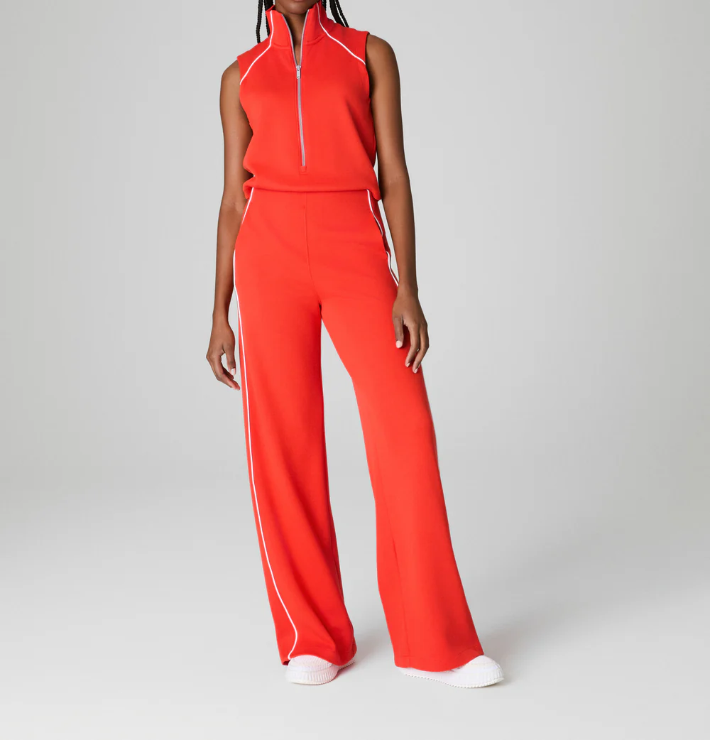 Sleeveless Mockneck Jumpsuit