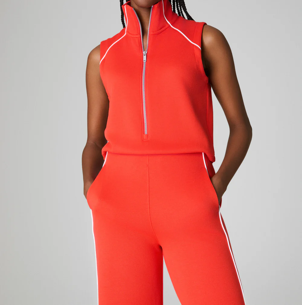 Sleeveless Mockneck Jumpsuit