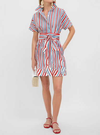 Americana Stripe Mini Callie Dress