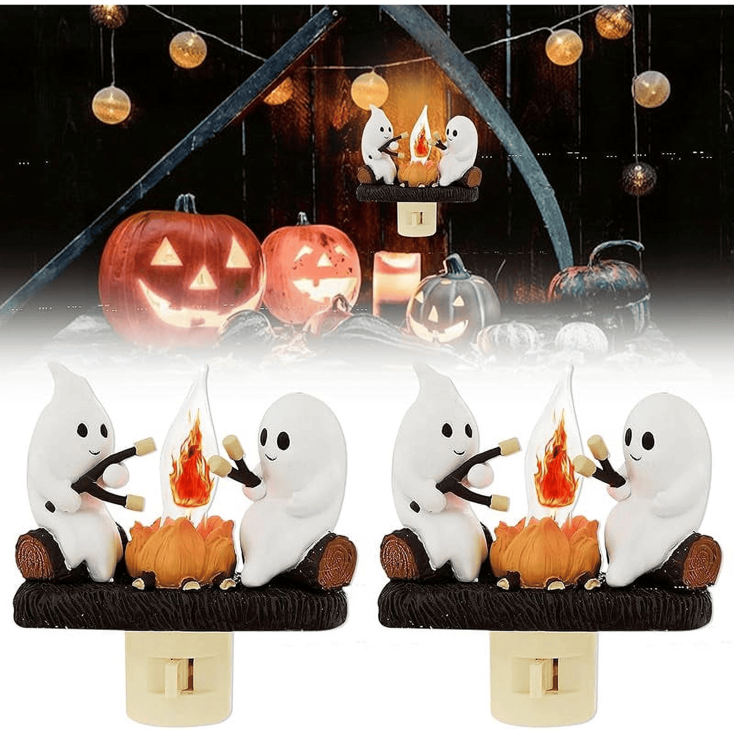 Ghost Campfire Flickering Nightlight
