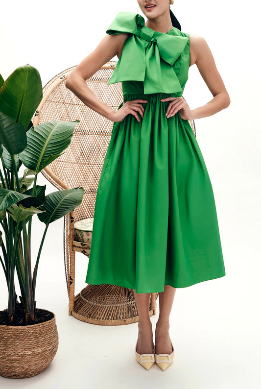 Green Bow Dress