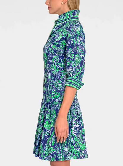 Green Printed Sweet Dress