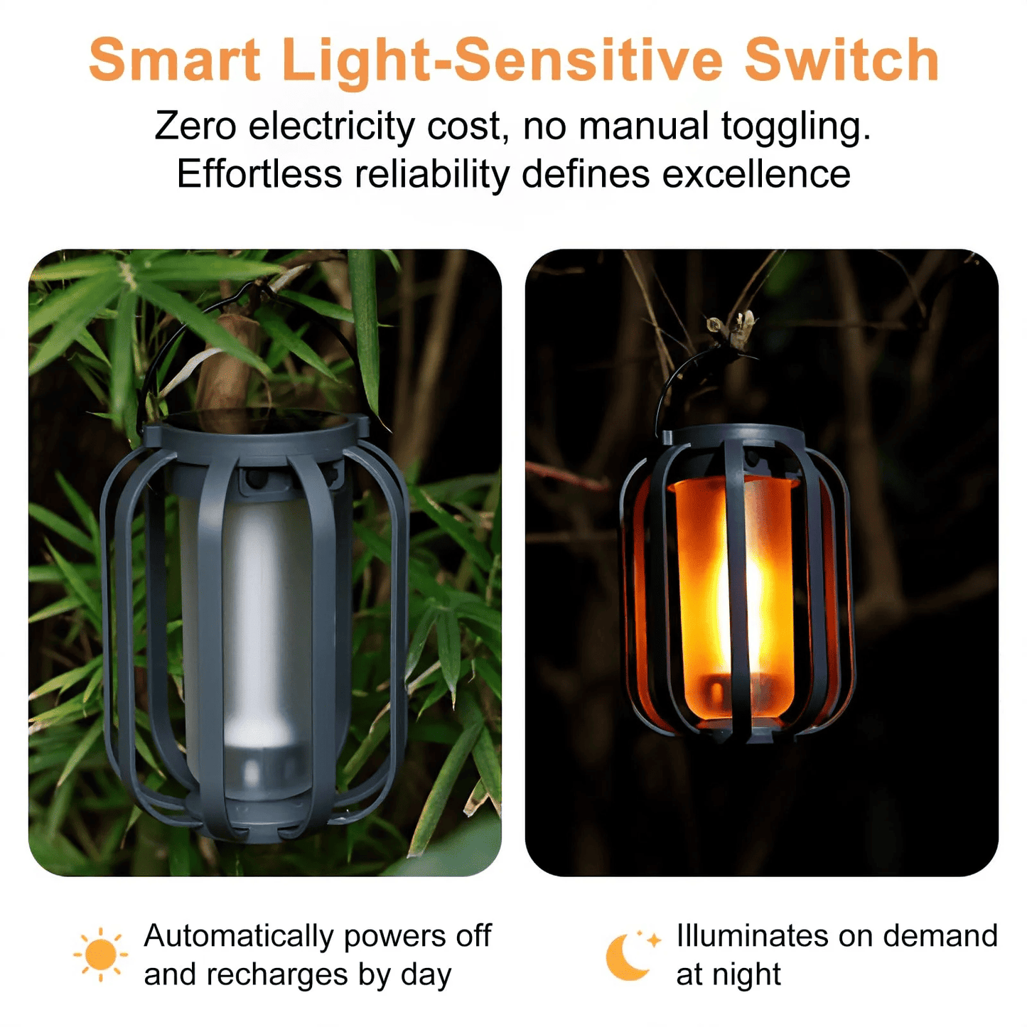 Newest Solar Lights Outdoor,with  4 Lighting Ambiance