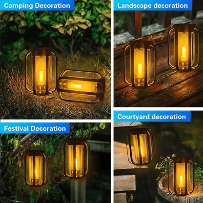 Newest Solar Lights Outdoor,with  4 Lighting Ambiance