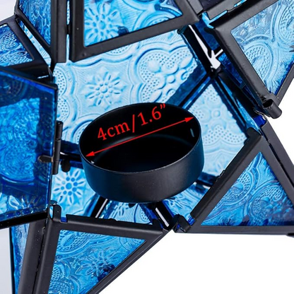 Star Hanging Decor Decorative Lantern Candle