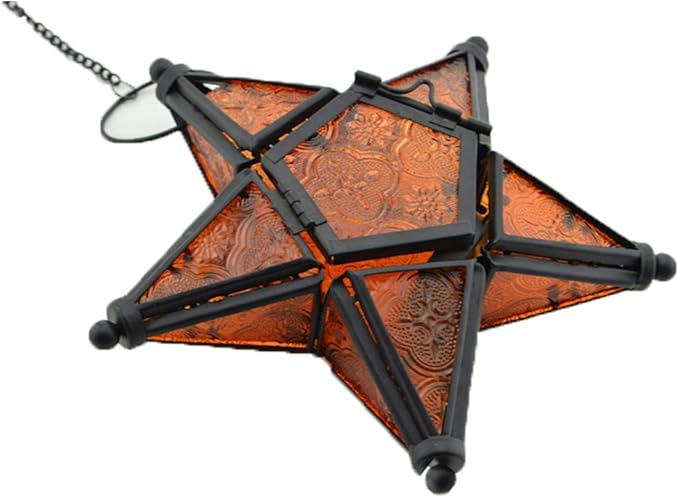 Star Hanging Decor Decorative Lantern Candle