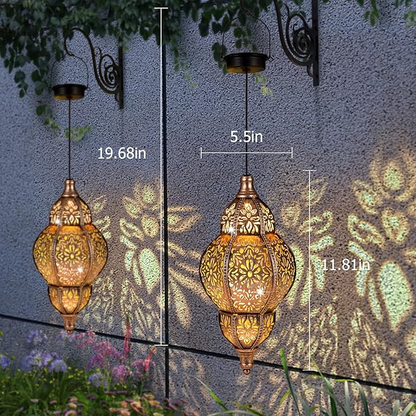 Hanging Solar Lantern Outdoor Decor