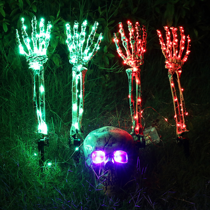 Halloween Skull, Hand, and Bone 3Piece Set Realistic Decorations
