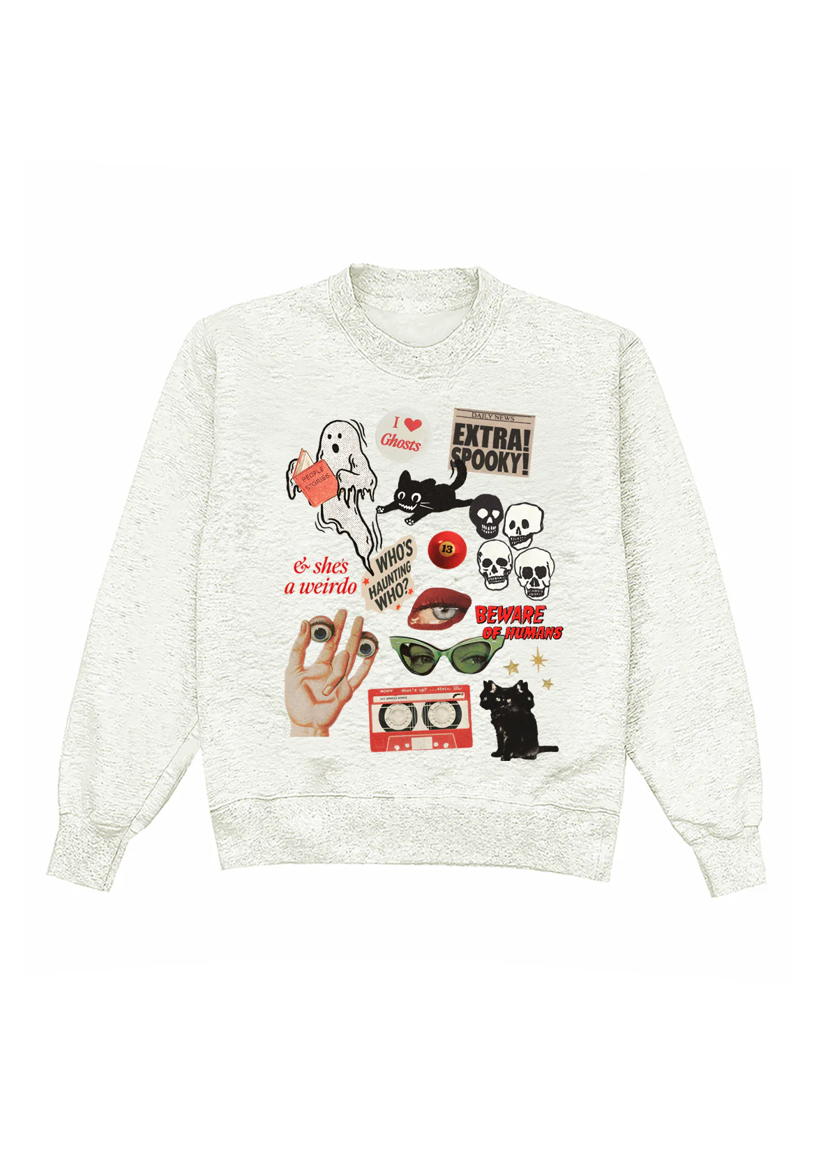 Halloween Charms Heather Crewneck