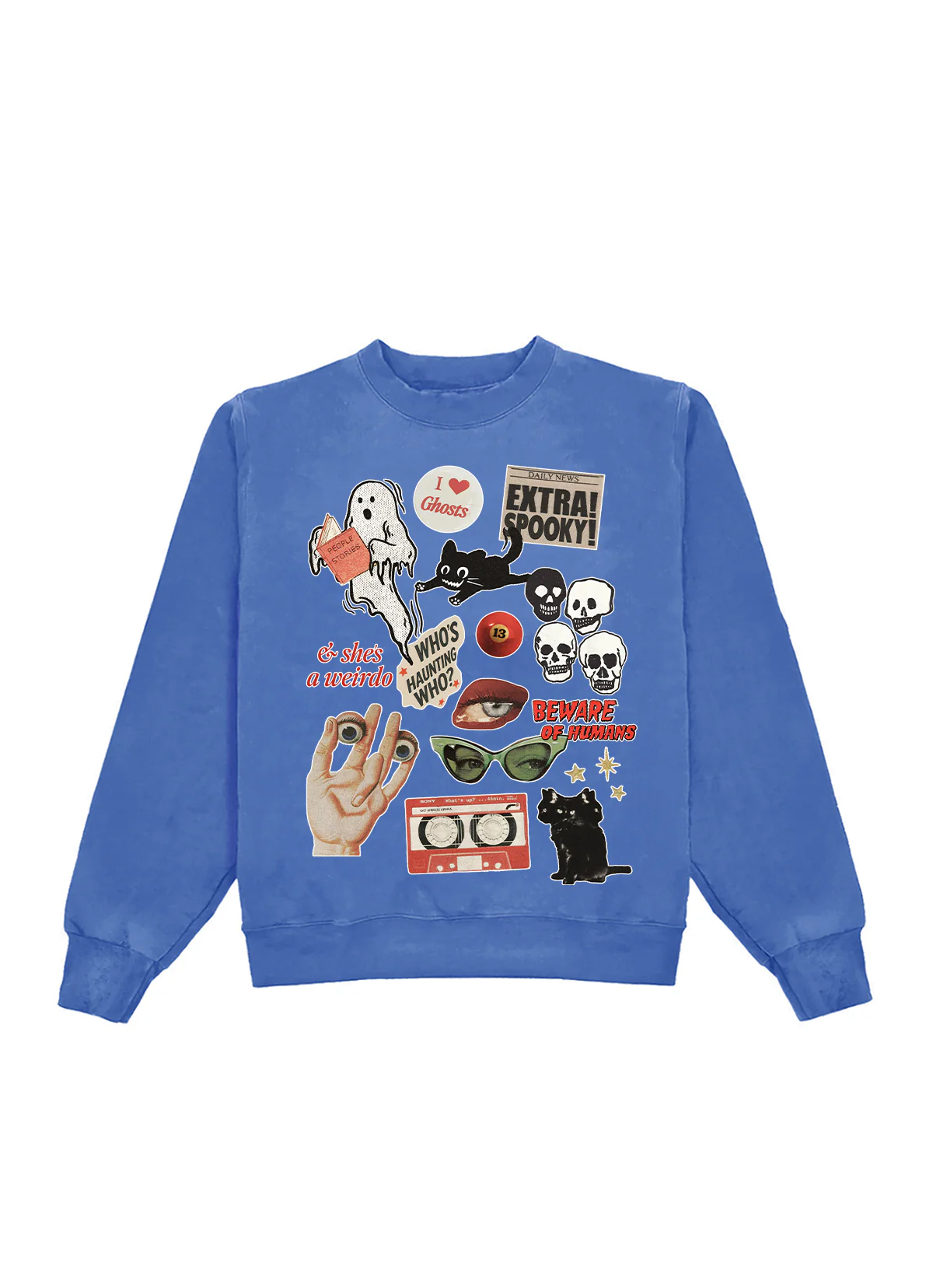 Halloween Charms Heather Crewneck