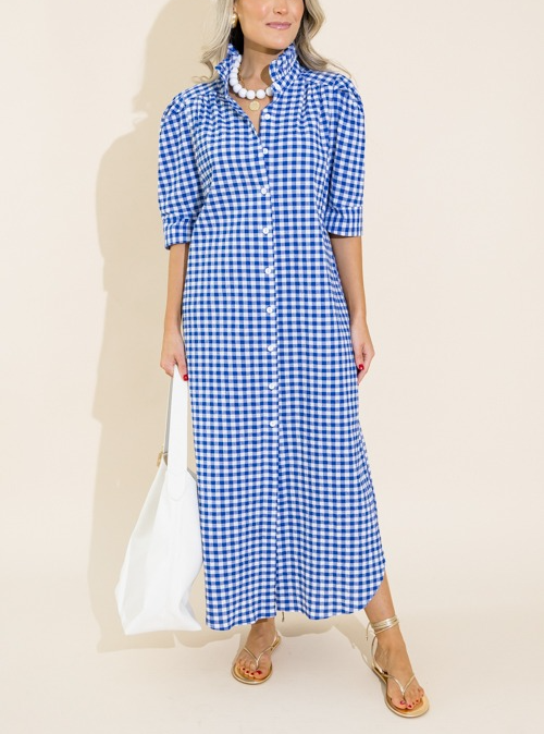 Classic Gingham Collared Dress