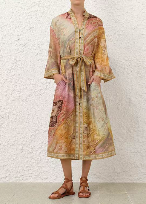 Demure Floral Relaxed Dress
