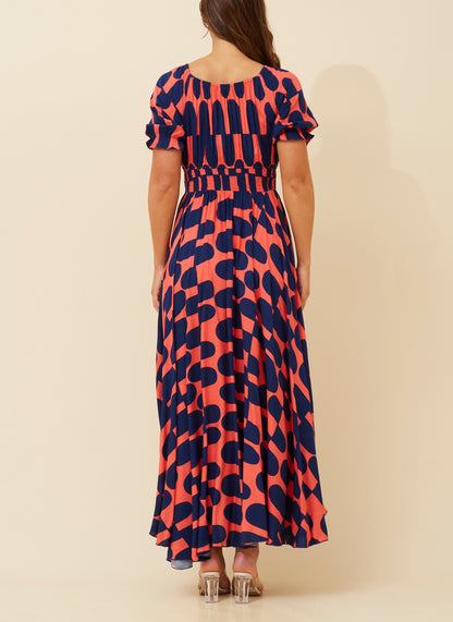 Daisy abstract print maxi dress