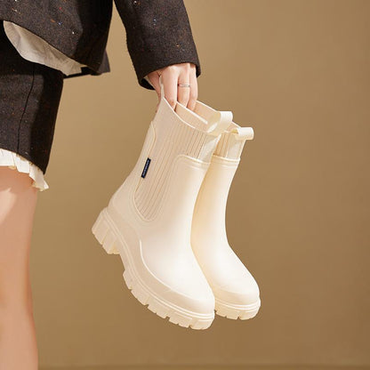 Women's Rain Boots Waterproof Elastic