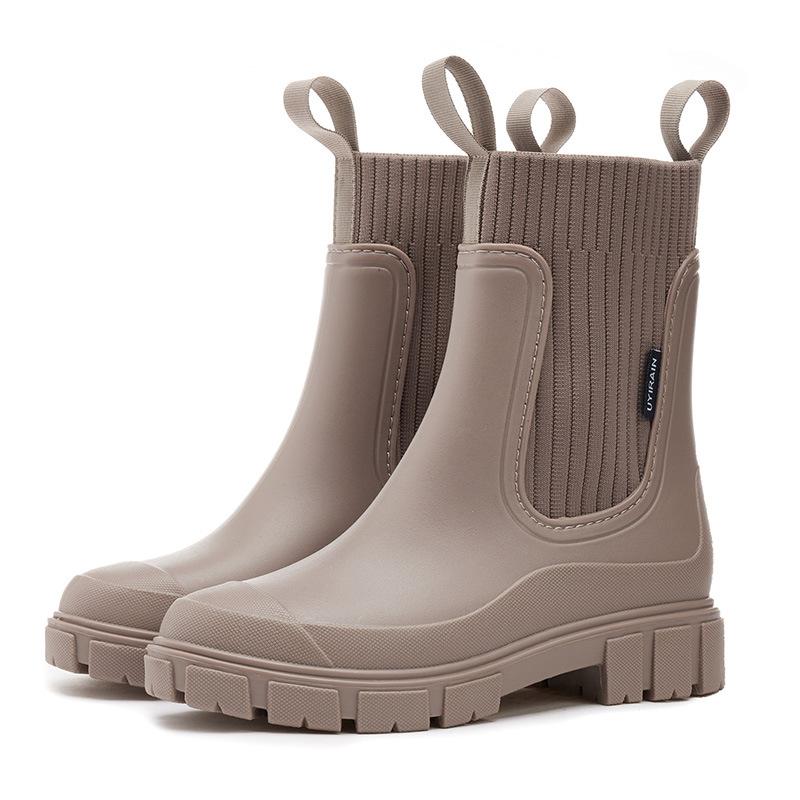 Women's Rain Boots Waterproof Elastic