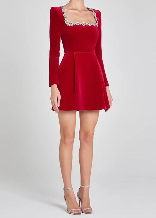 Red Velvet Dress