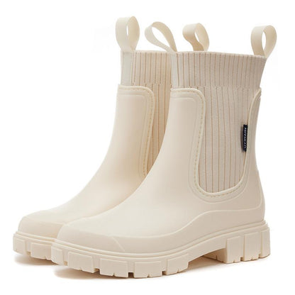 Women's Rain Boots Waterproof Elastic