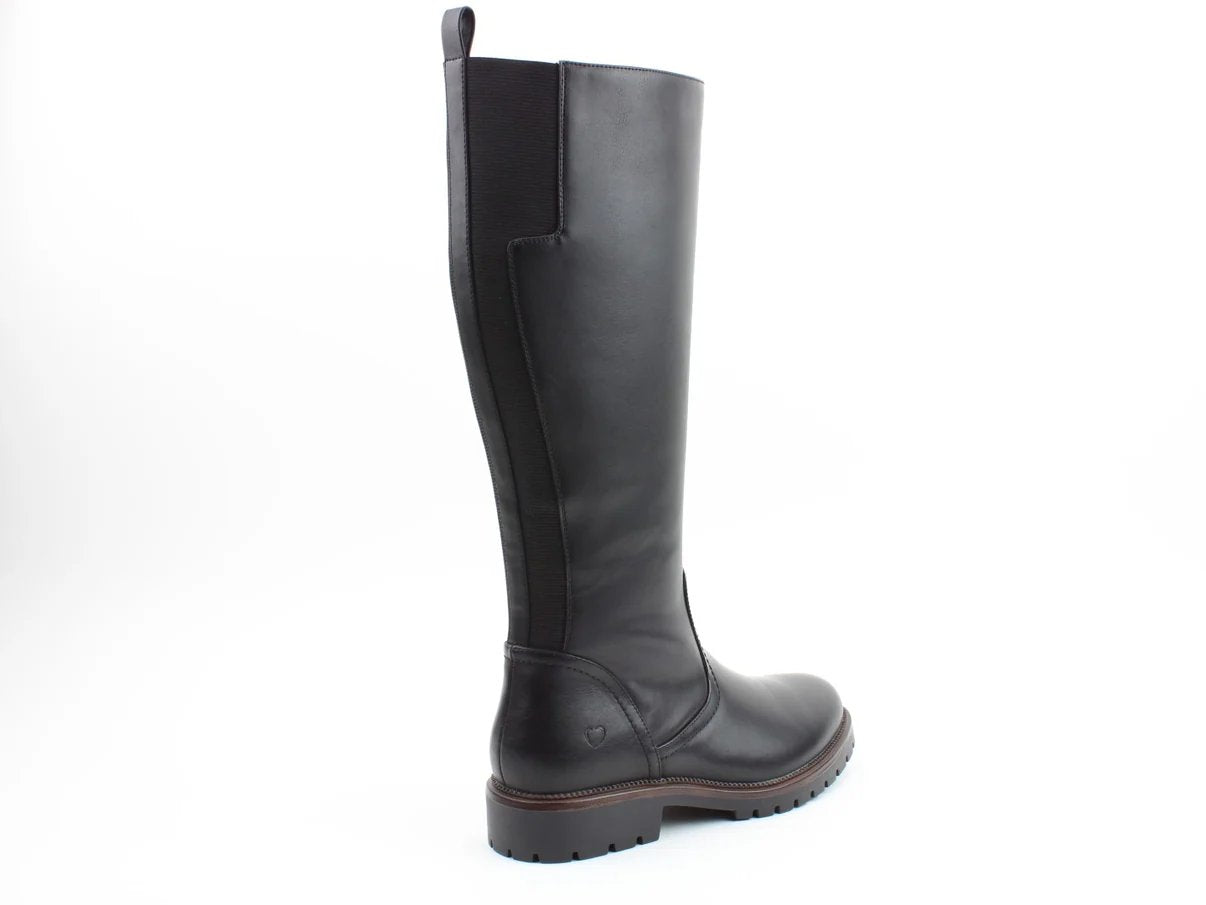 Long non-slip elasticized open toe boots