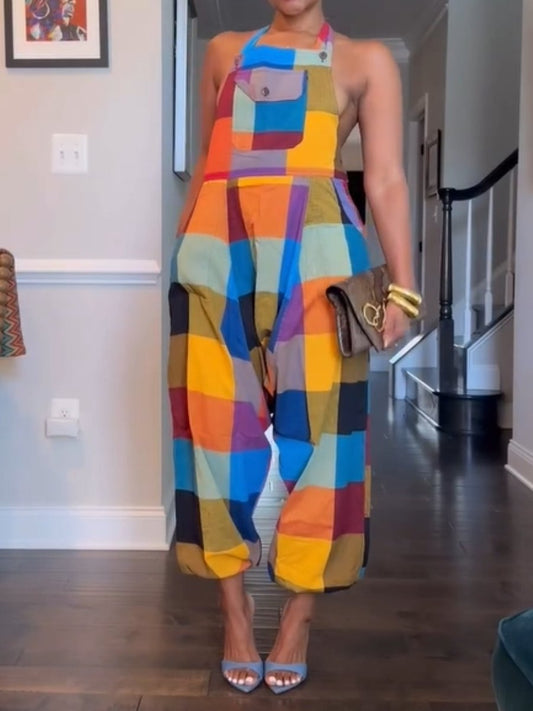 Fashionable Colorful Jumpsuit for Summer