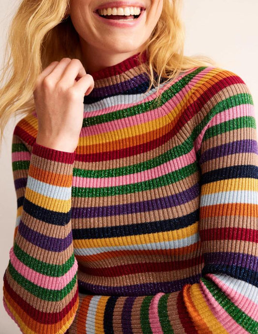 Colorful Crew Neck Sweater