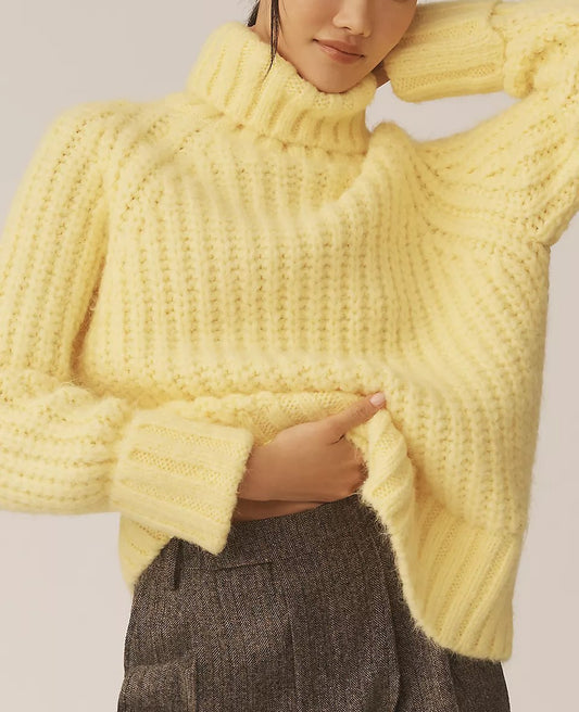 Chunky Turtleneck Pullover Sweater