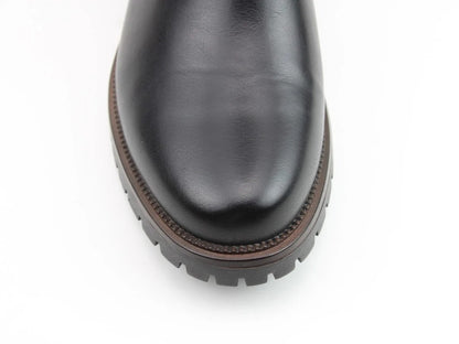 Long non-slip elasticized open toe boots