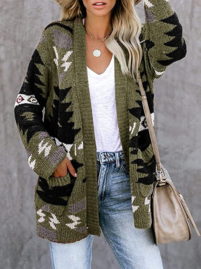 Long Sleeve Knit Christmas Jacket Coat