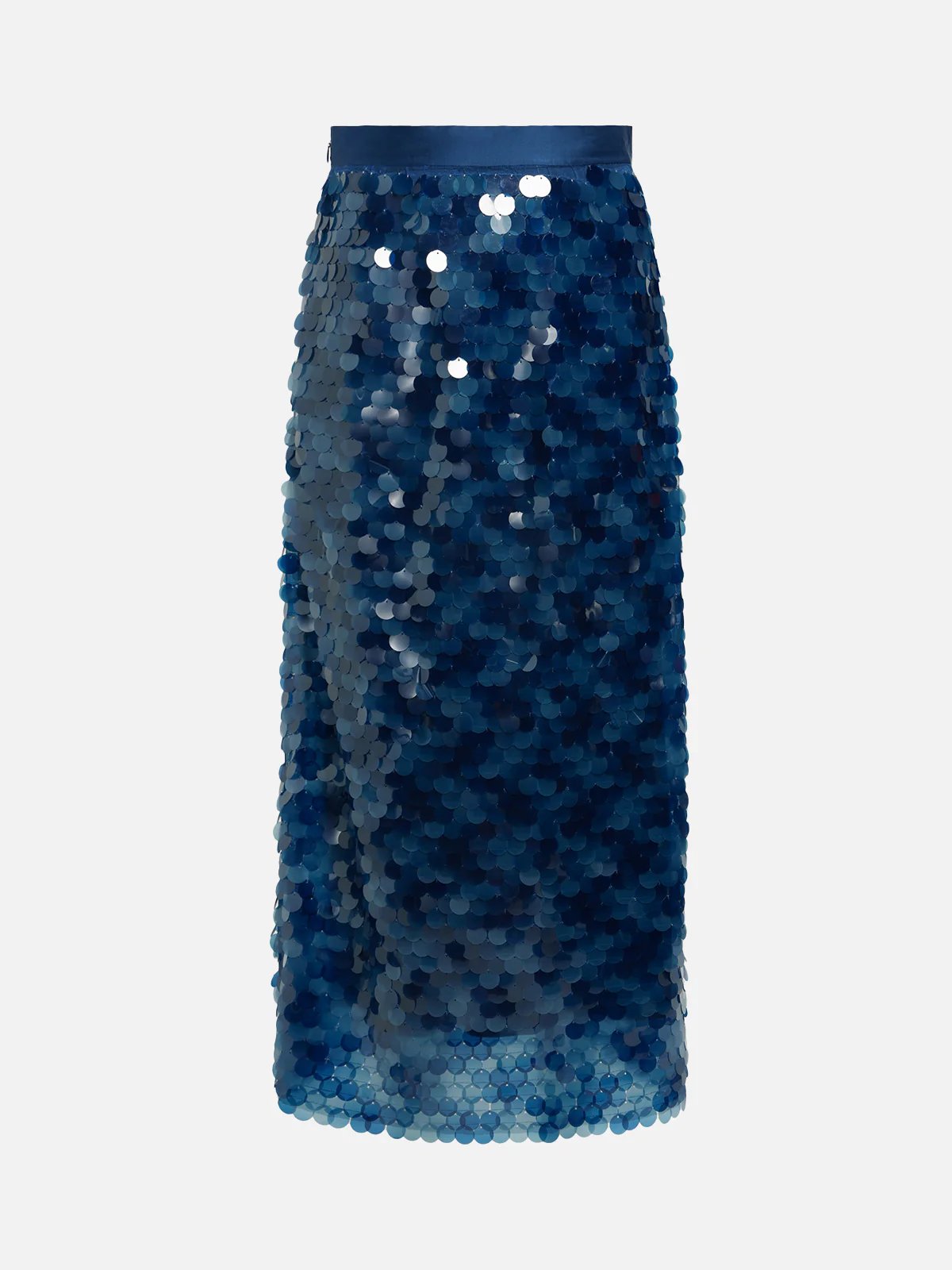 Sequined mid-length bustier skirt