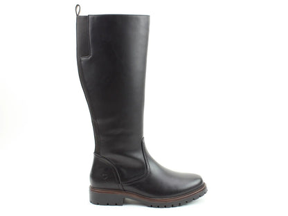 Long non-slip elasticized open toe boots