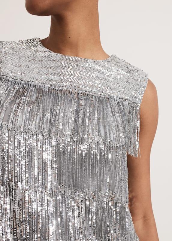 Fringe Sequin Dress