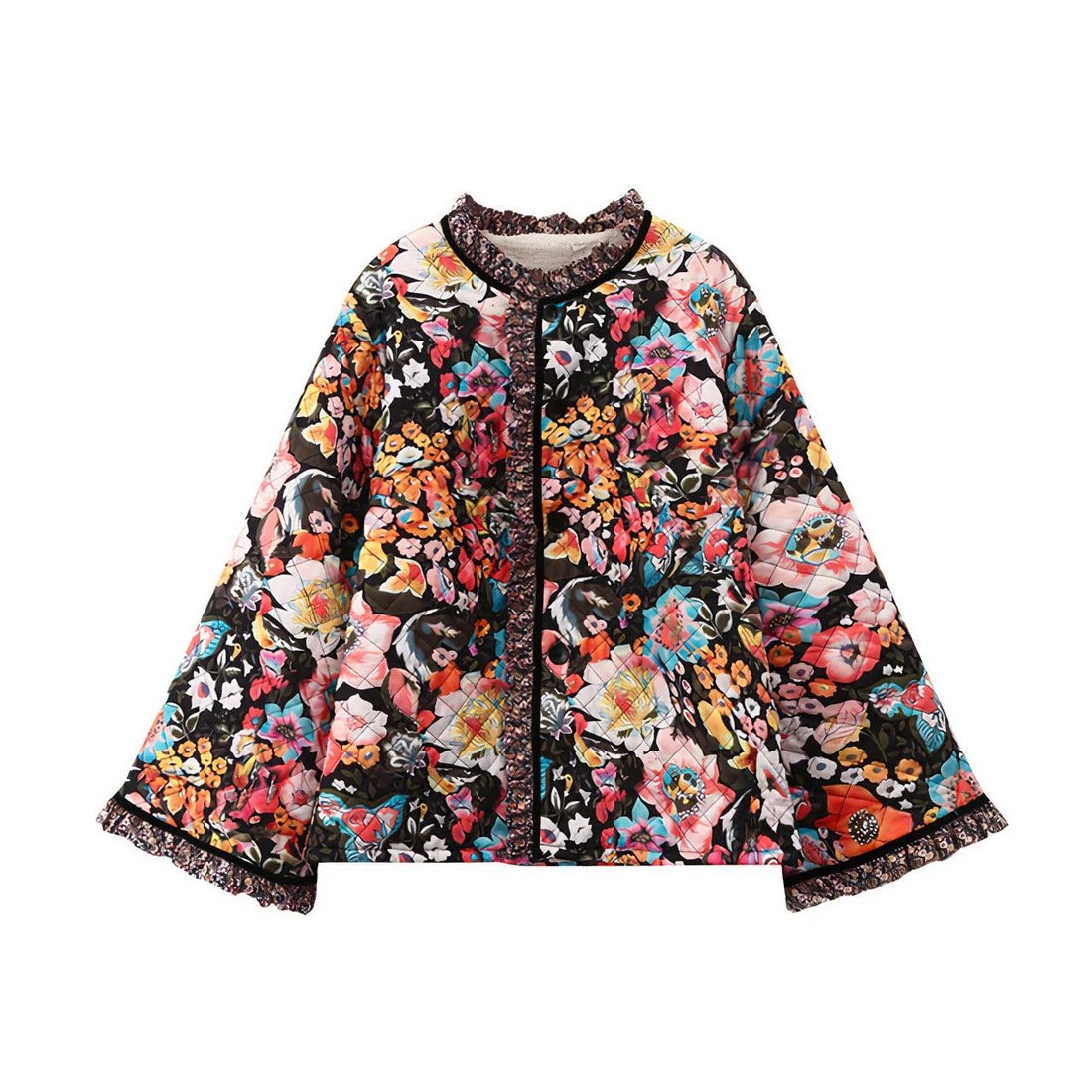 Floral Button Jacket